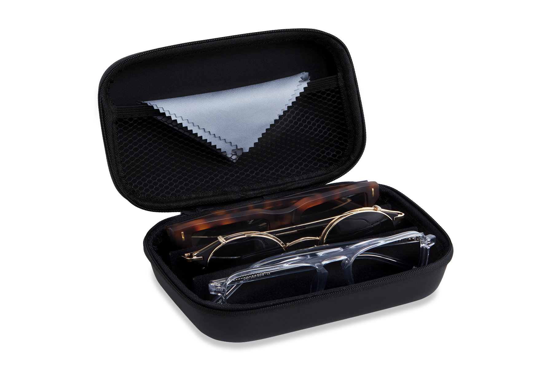 Travel cases for glasses